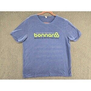 Bonnaroo Shirt Mens XL 2017 Music Arts Festival Blue Band Concert Graphic Tee